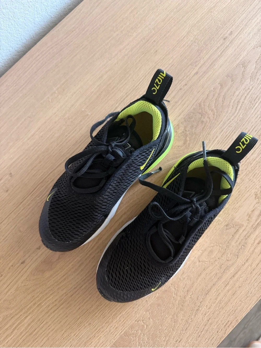 Nike Air Max Sneakers | Black/Lime Green | Kids